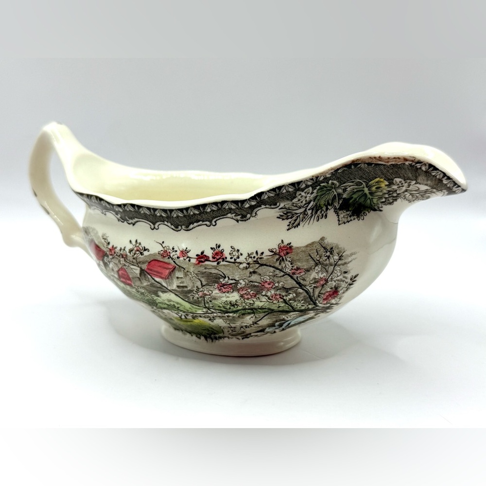 Johnson Brothers Friendly Village Apple Orchard 8" Gravy Boat Made in England